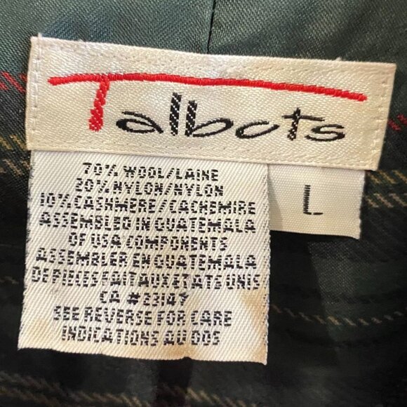 Talbots Women's Blazer Jacket Large Navy Blue Wool Blend Three Button Workwear - Picture 3 of 15